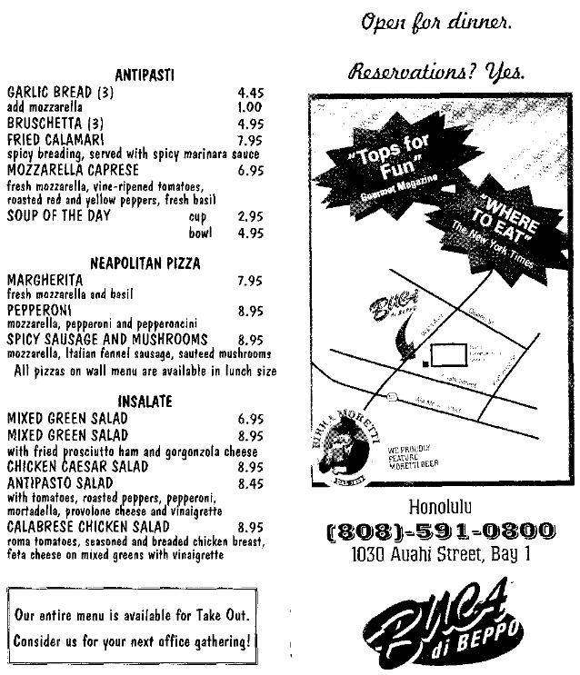 BUCA�@DI�@BEPPO�@�p���t���b�g