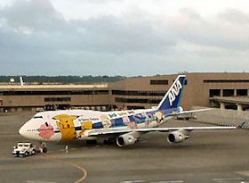 �|�P�����������ꂽANA�@